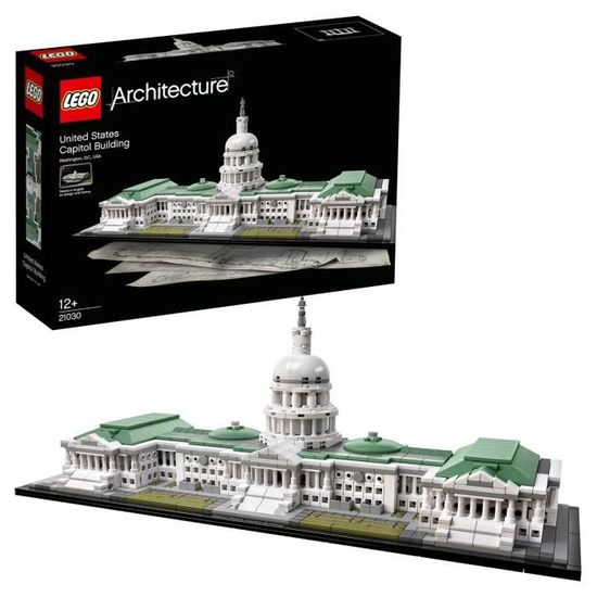Lego Architecture - Le Capitole des États-Unis - 21030 - Jeu de Construction