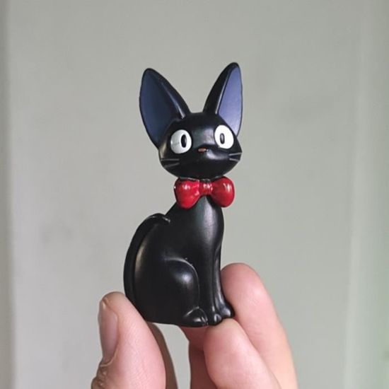 Objets décoratifs,Figurines de chat noir,jouets de Studio Ghibli,Service de  livraison de Kiki,ornements Miniatures- Black B 6.5cm[A]