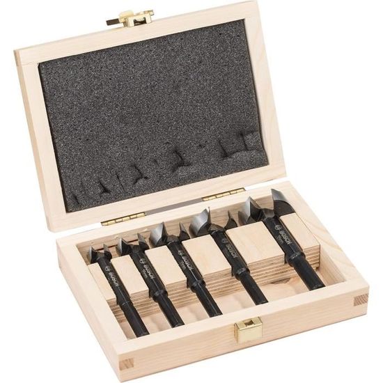Kit De 10 Forets Forstner Fortura Pour Bois - Diamètres De 10 à 50 Mm - Coupe Précise Pour Trous Plats Et Propres
