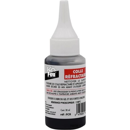 Colle Réfractaire 30 Ml Joints Thermiques Métal Et Fonte Resiste À 1100°[u819] Cdiscount