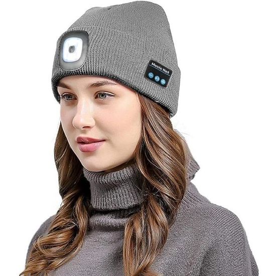 LED Bluetooth 5.0 Bonnet Chapeau, Haut-Parleur Stéréo Intégré et Micro  Unisexe , gris - Cdiscount Prêt-à-Porter