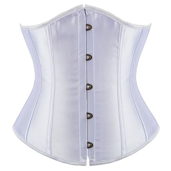 Bustier Corset Satin Dentelle - Lingerie Sexy Galbante - Serre-taille Et Ventre Plat