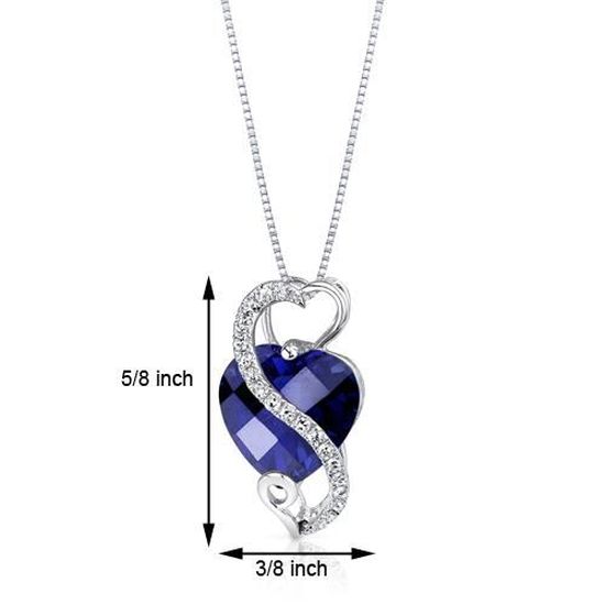 Collier Pendentif Or Blanc Et Saphir Rose En Forme De Goutte - Avec Diamants - Excellent état Occasion