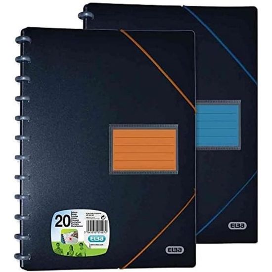 Raccoglitore Documenti Oxford Variozip A4 - 60 Viste, 30 Tasche Rimovibili, Blu