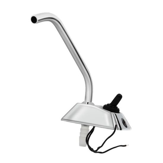 Robinet Camping 12V Moritz Blanc - Débit Réglable, Orientable, Câble 25cm