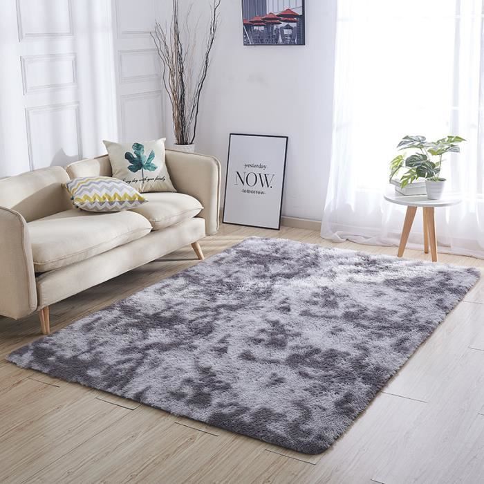 Tapis Shaggy Gris