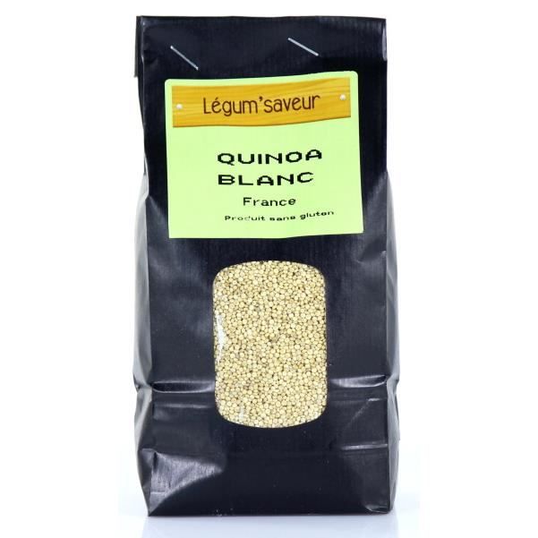 Quinoa Blanc Origine France (Gers) par lot de 4 sachets de 500 g naturellement sans Gluten