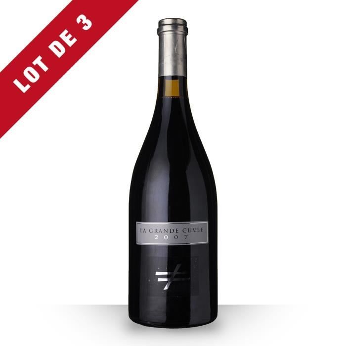 3X La Différence 2007 Rouge 75cl AOC Côtes du Roussillon Villages Tautavel - Vin Rouge