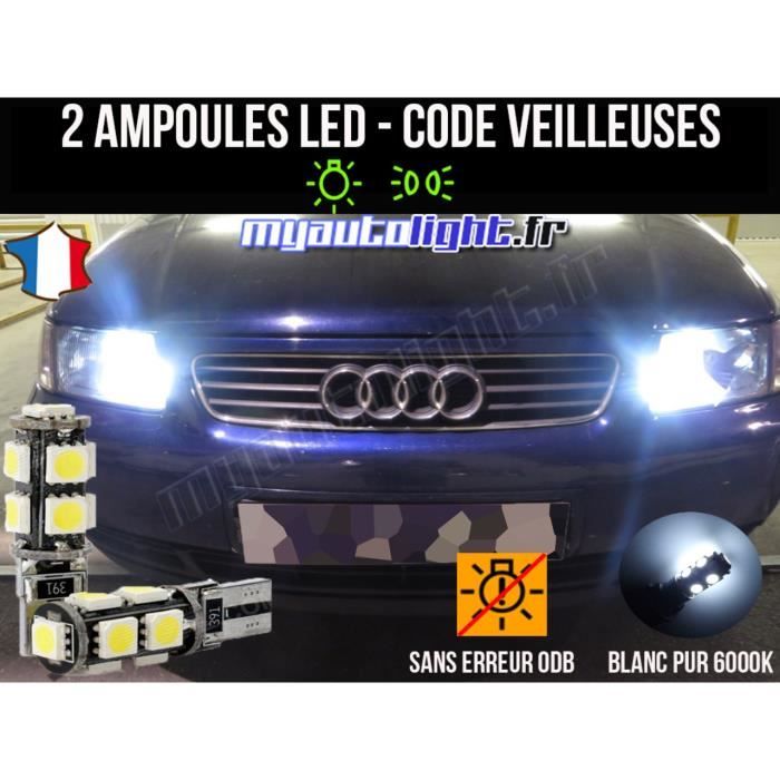 Pack veilleuses à led blanc xenon pour AUDI A3 8L