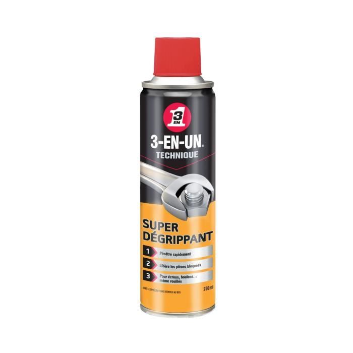 3-EN-UN TECHNIQUE Super Dégrippant aérosol - 250 ml