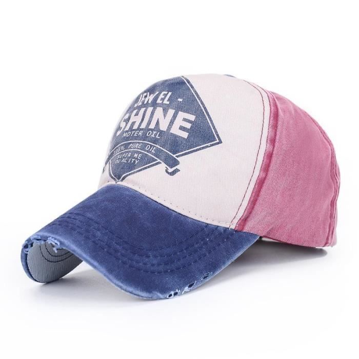 Casquette de Baseball à rabat pour hommes et femmes, avec lettres Hip Hop, décontractée, imprimée, a navy wine Adjustable