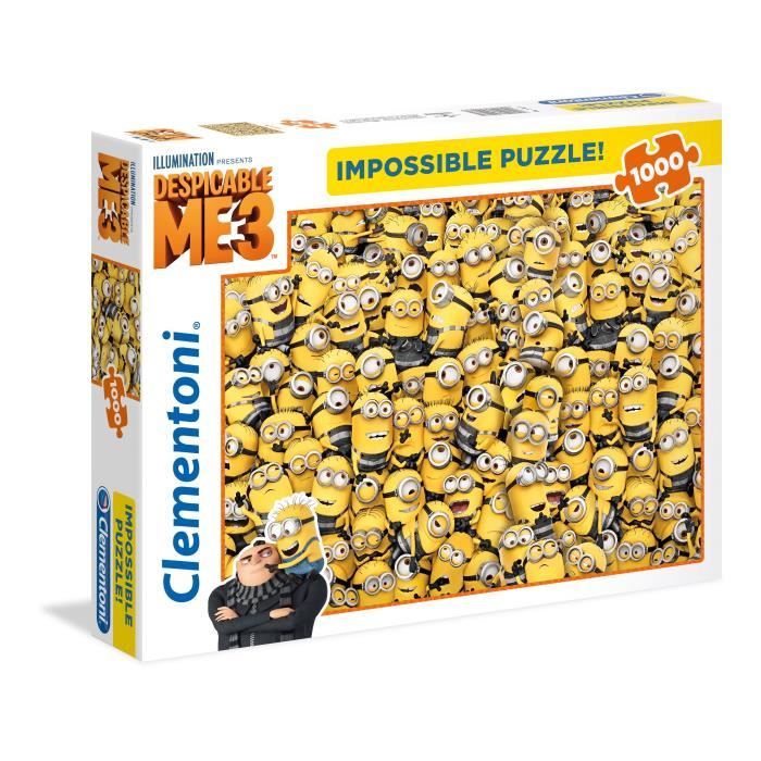Clementoni - 39408 - Impossible Puzzle - Despicable Me - Minions 3 - 1000 Pièces