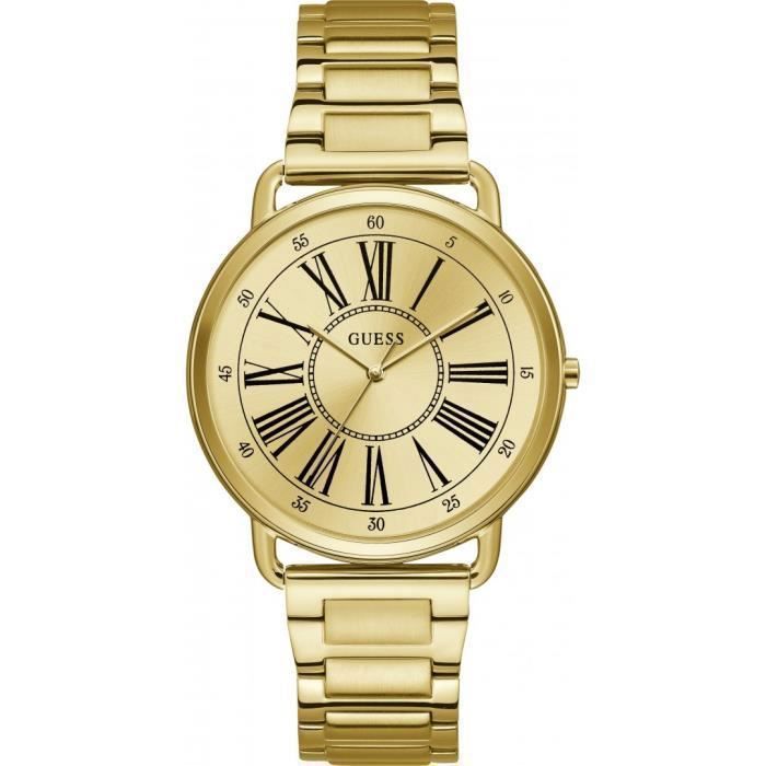 Achetez cette belle montre Guess avec un acier inoxydable en acier inoxydable de 41 mm doré, un acier inoxydable de doré et jusqu’à