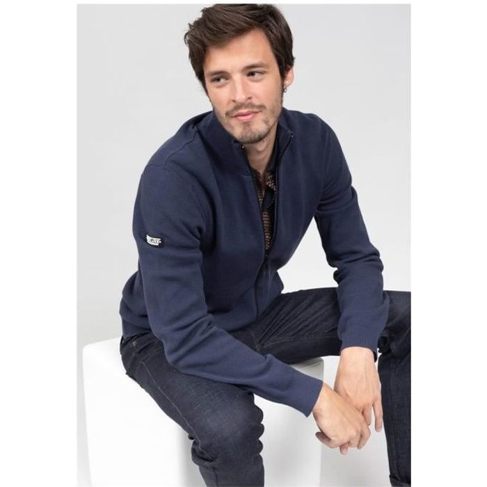 Pull Deeluxe line - bleu marine - XL