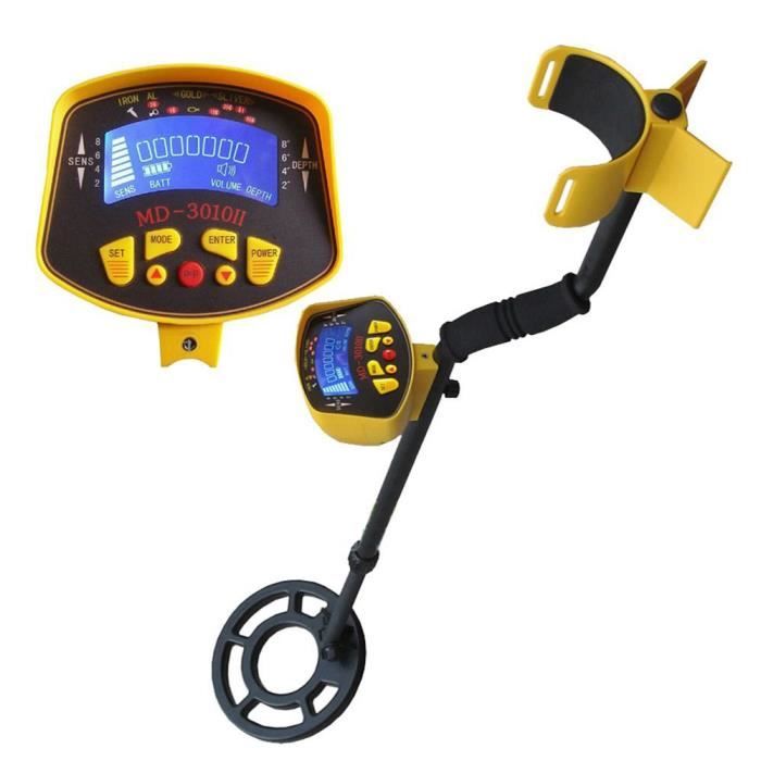 MD-3010Ii Détecteur De Métaux Avec Affichage Lcd Étanche Recherche Profonde Pour Extérieur Intérieur