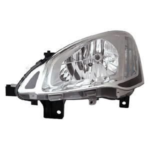 Phare Optique avant gauche pour PEUGEOT PARTNER II phase 3, 2015-2018, modèle TEPEE, H4, électrique, Neuf.