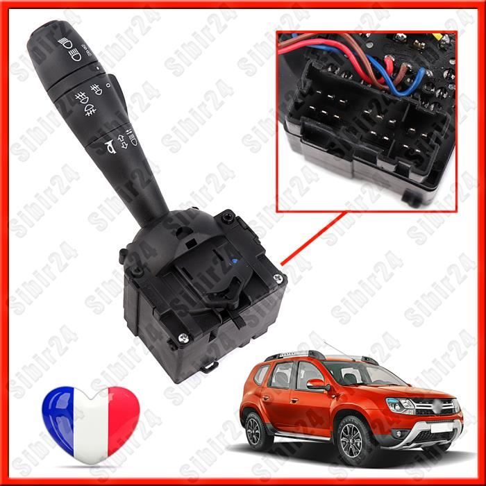 Commodo gauche commande de phares klaxon compatible DACIA Duster depuis 09/2013 / Dokker depuis 09/2012 / Lodgy depuis 01/2012