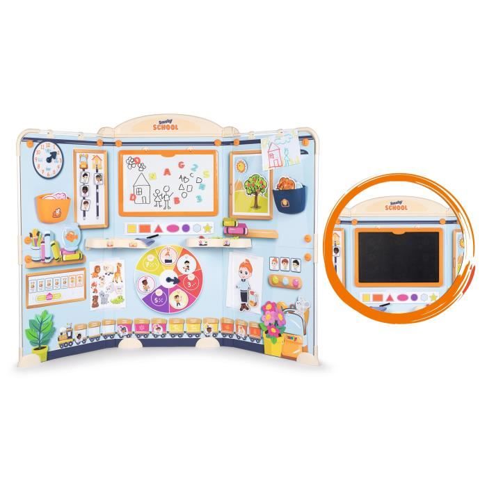 SMOBY - School - Triptyque école avec activités éducatives pour enfant