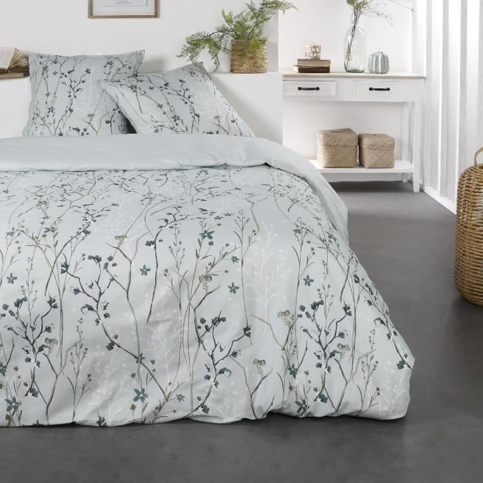 Parure de lit - Sunhine 7.49 - 220 x 240 cm - 100% coton - Imprimé floral - TODAY