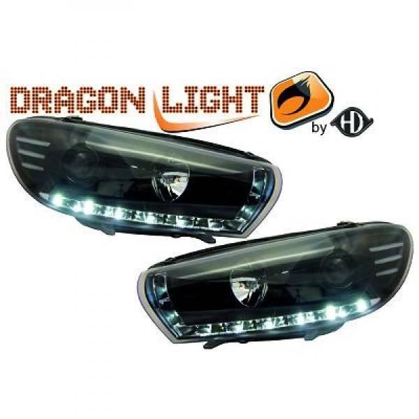 Set de deux phares principaux H1/H7 avec correcteur VOLKSWAGEN SCIROCCO de 08 à 14 - 2251485