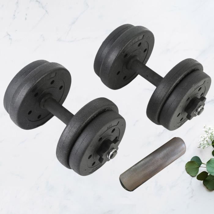 1 ensemble Kit d'haltères ménagers Fournitures de fitness ménager Haltères de sans odeur Ensemble BARRE - HALTERE - POIDS