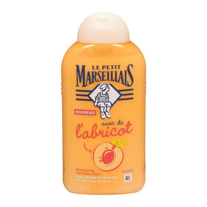 LE PETIT MARSEILLAIS Shampoing Extra doux 2 en 1 Abricot Enfant - 250 ml
