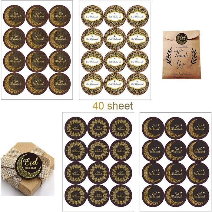 Ericetion 5 Feuilles (100 Points) Eid Moubarak Decoration