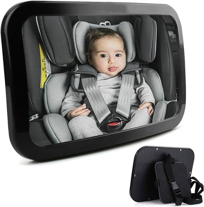 Rétroviseur De Sécurité Pour Siège Auto Bébé - Permet De Voir Bébé Face à La Route En Conduisant