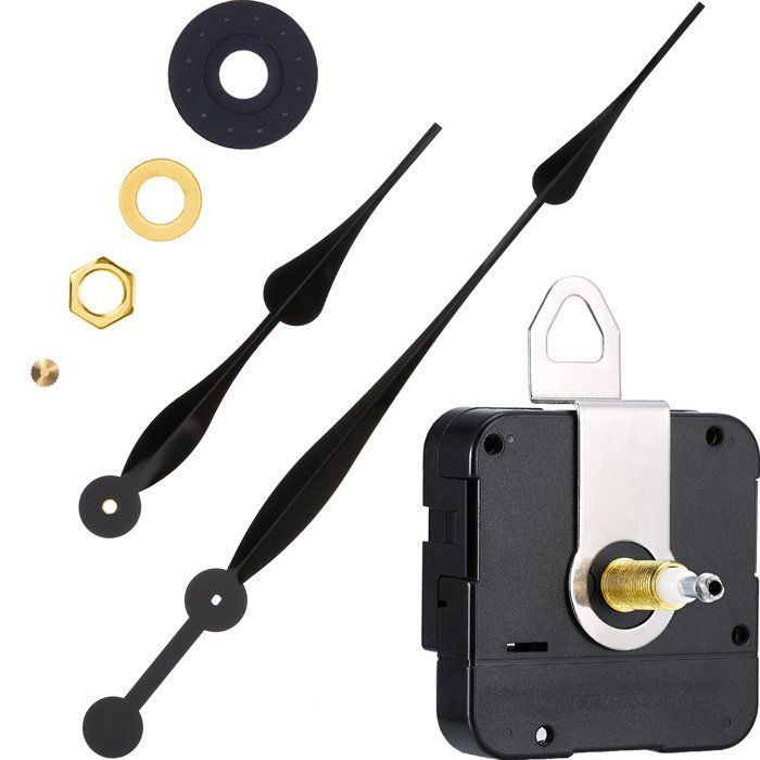 Mécanisme D'horloge à Quartz Pour Grandes Horloges Murales - Tige 17 Mm, Aiguilles Longues (256/430 Mm)