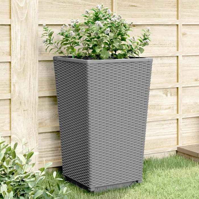 vidaXL Jardinières 2 pcs 32 5x57 cm Polypropylène - vue 2
