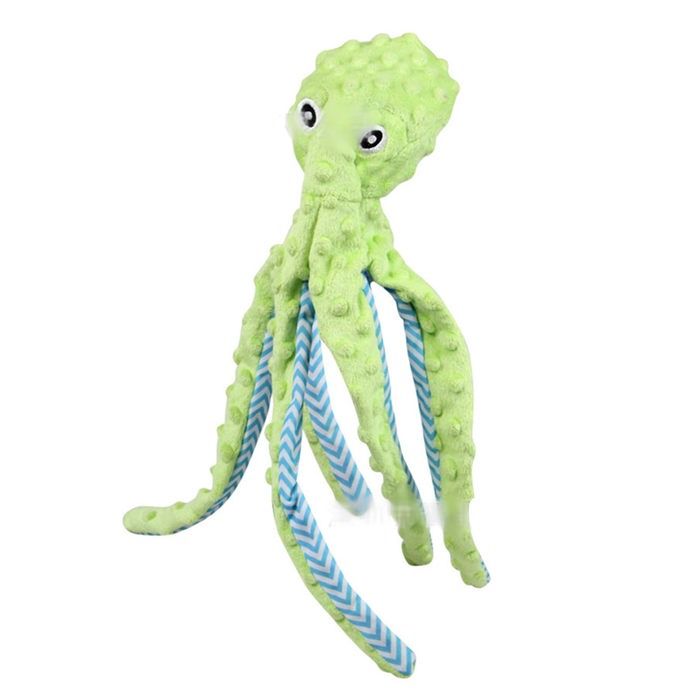 Meilleurs prix pour Jouet en peluche couineur pour chien en forme de pieuvre mignonne et interactive pour réduire lennui Jouet à mâcher pour chien en