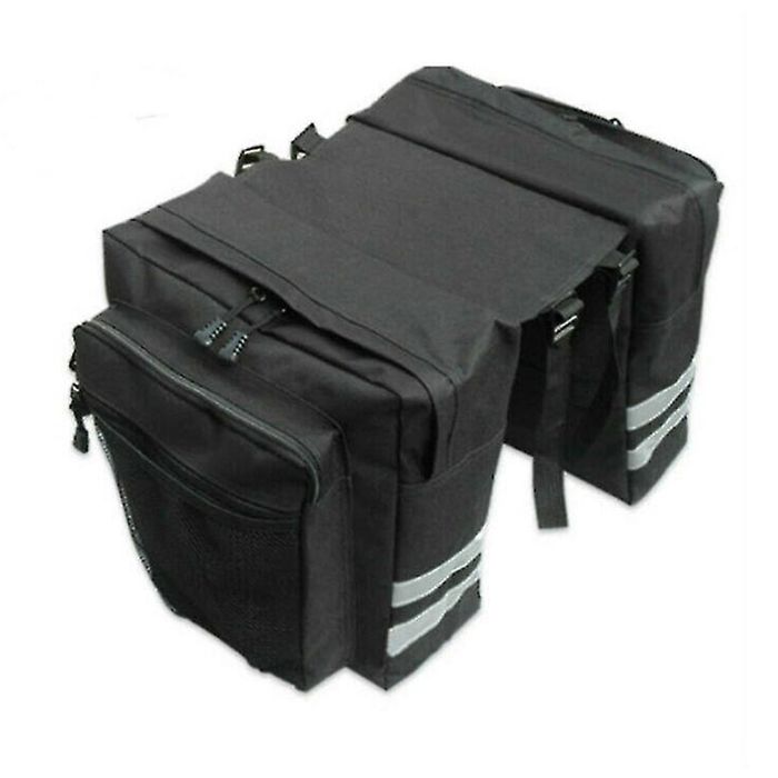 Sacoches De Vélo Arrière Double - 17 Litres - Imperméables - Pack Avec Réflecteurs