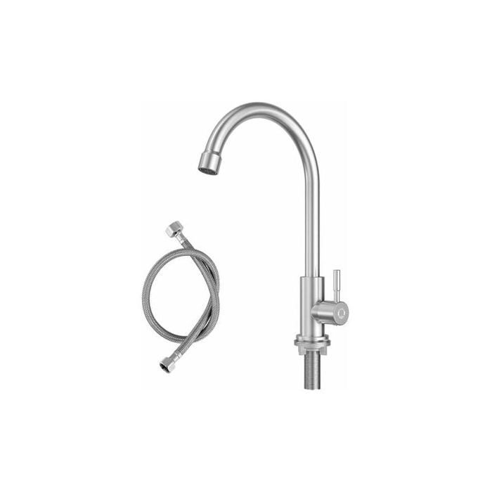 ONECE Robinet de Cuisine avec 2 Jets, Mitigeur Chaud et Froid en Acier ONECE Robinet de Cuisine avec 2 Jets, Mitigeur Chaud et Froid en Acier