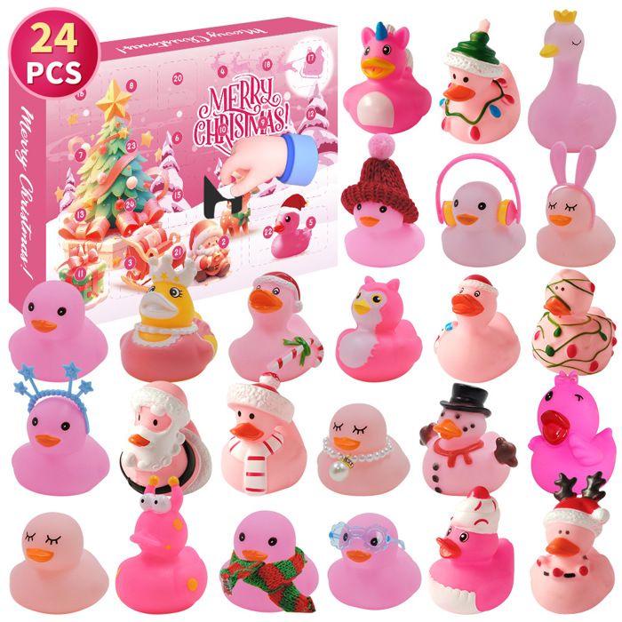 Calendrier de l'Avent de Noël pour canards en caoutchouc,Calendrier de l'Avent 24 jours avant Noël 2024,Calendrier de l'Avent Canard de Noël Calendrier de l'Avent de Noël pour canards en caoutchouc,Calendrier de l'Avent 24 jours avant Noël 2024,Calendrier de l'Avent Canard de Noël