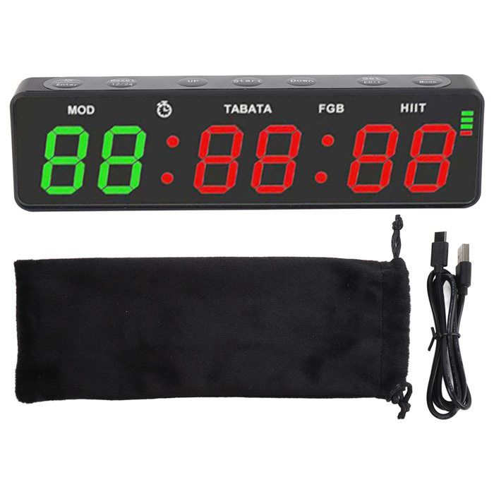 Minuterie sport - SALALIS – Magnétique rechargeable – Chronomètre HIIT pour boxe gym maison – Portable & précis