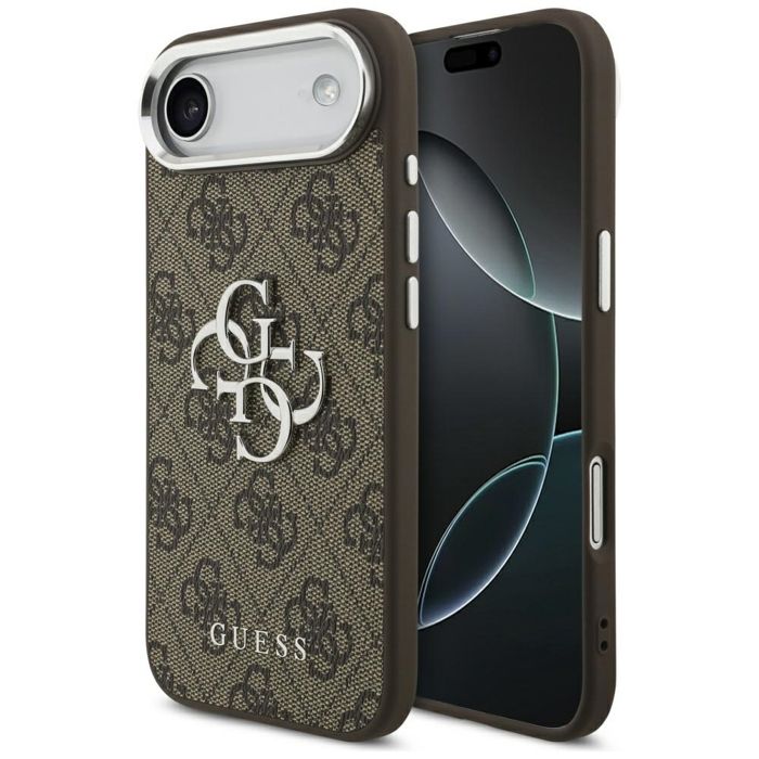 Guess Étui 4G Big 4G Classic Logo pour iPhone Air marron argenté - Neuf Marron - vue 4