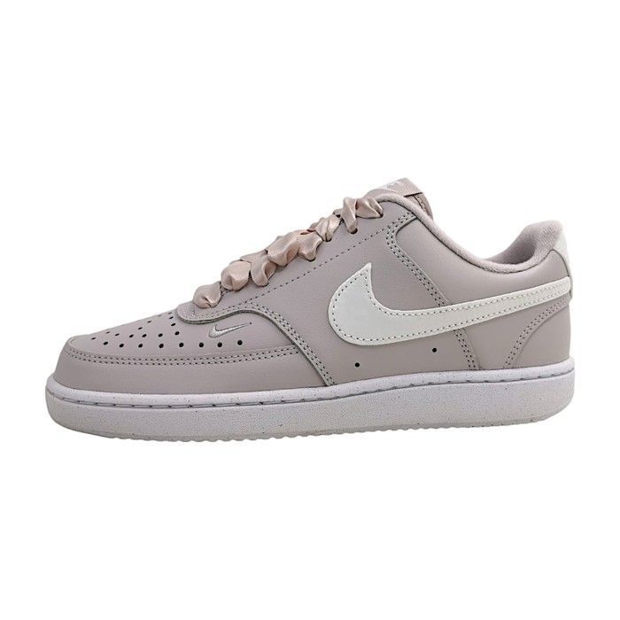 Femmes Nike Baskets basses Court Vision Textile Lacets Plat - 001 platinum violet
