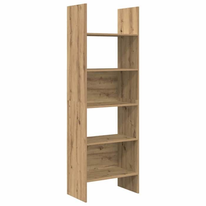 Bibliothèque - vidaXL - bibliothèque ouverte - bois dingénierie - chêne artisanal - 60 x 35 x 180 cm - 5 compartiments - 5 étagères
