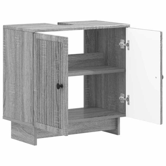 Nouveau Meuble sous Lavabo de Salle de Bain EDE Sonoma gris poids:15.4 kg_2555