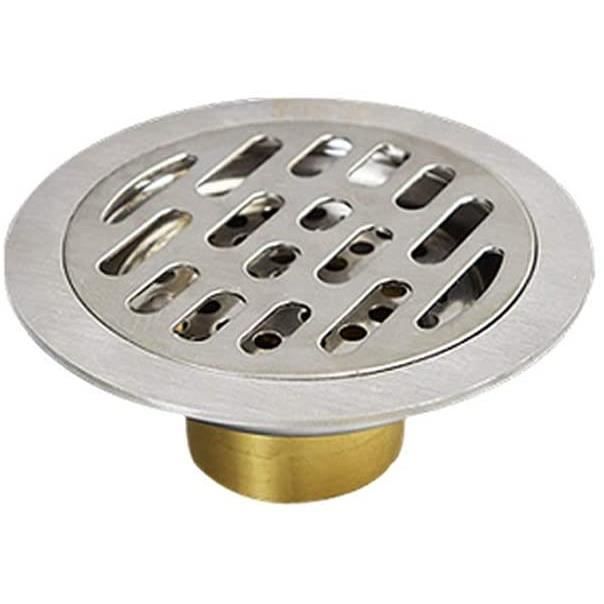 Siphon De Sol Rond En Acier Inoxydable StarRing - Grille De Drainage Anti-Encrassement - Pour Balcon, Cour, Évier Extérieur (Diamètre 110mm)