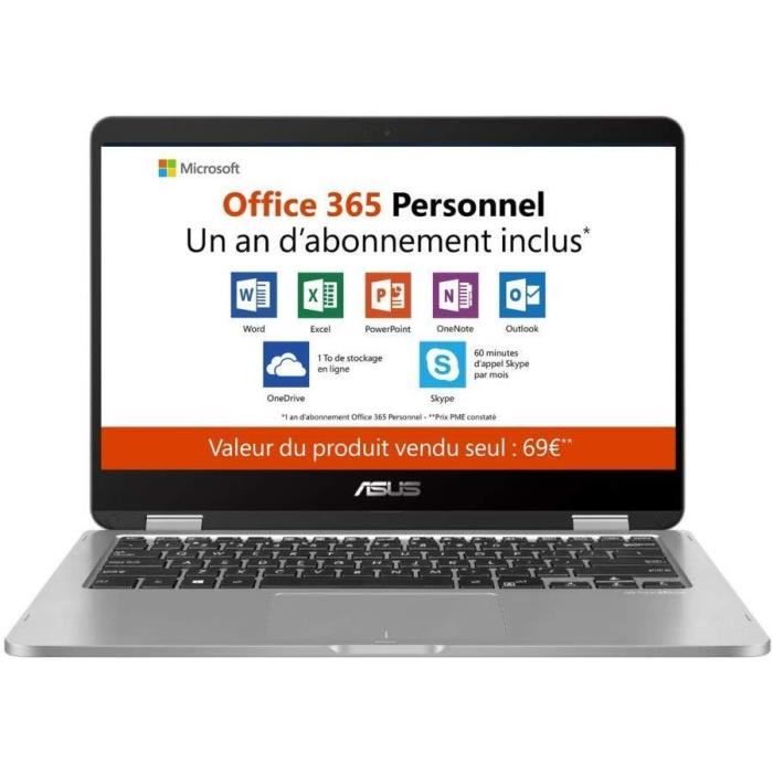 Achat PC Portable Asus VivoBook FLIP TP401MA-EC066TS PC Portable 14" FH FLIP TP401MA-EC066TS PC Portable 14" FHD Touch (Intel Pentium Silver N500 pas cher