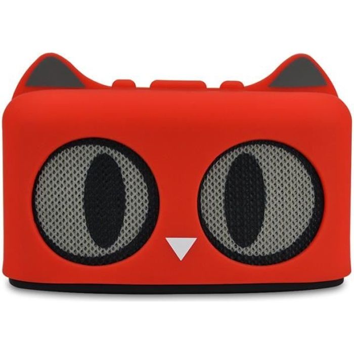 Haut Parleur Bluetooth Forme De Chat De Dessin Anime Rouge Cdiscount Tv Son Photo