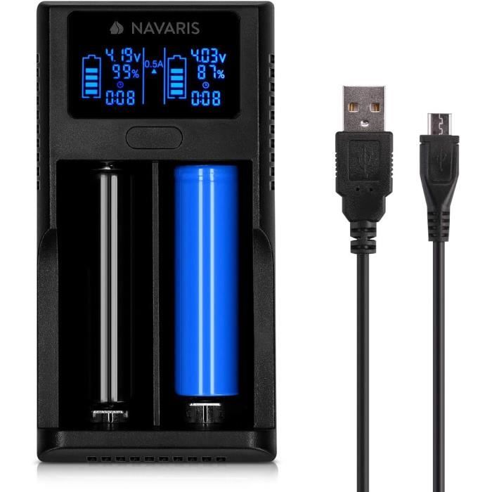 Chargeur De Piles La Crosse Technology RS700 Écran LCD - Universel Ni-MH NiCd 200-3000mAh Avec Décharge Et Test