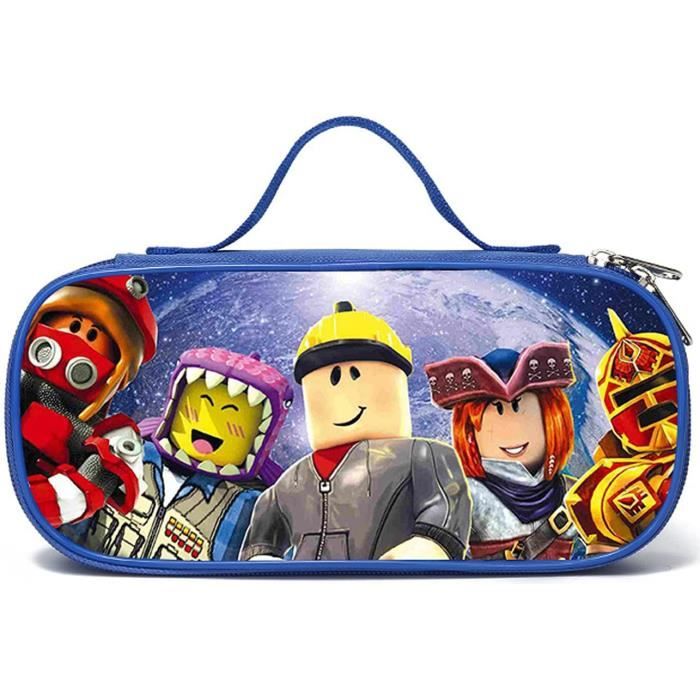 Roblox Trousse À Crayons Bleu Roblox Trousse Crayons Grande Capacité Roblox Sac Pratique Con 2