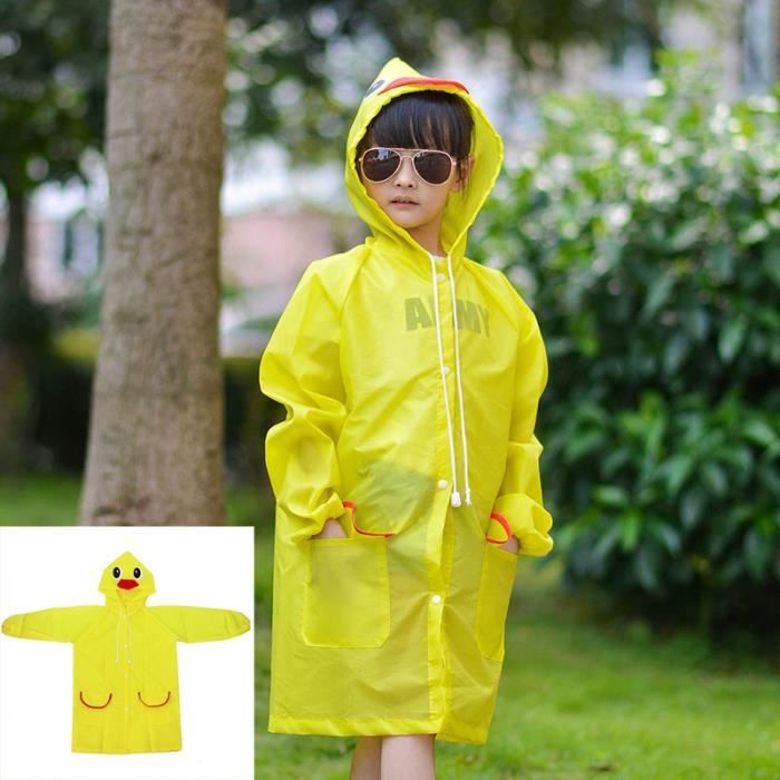 Impermeable store jaune enfant