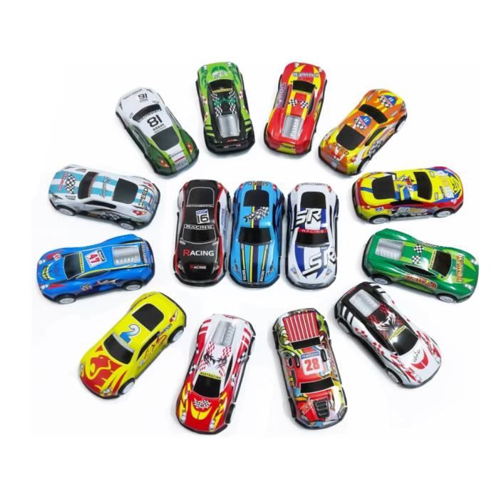 Lot de 15 petites voitures en alliage - Stunt - Métal - Jouets éducatifs - Pour enfants