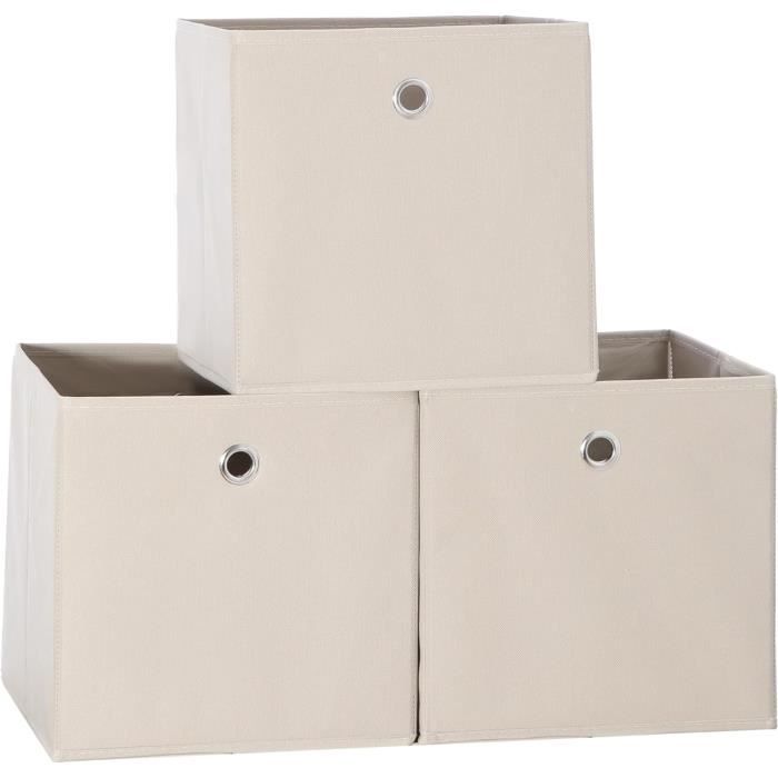cube de rangement pliable, boîte de rangement en tissu pliable, organisateur de rangement cube en tissu non tissé, open home[n1059]