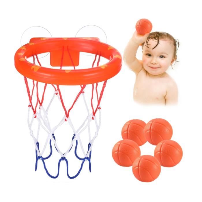 Jouet de Bain - Non spécifié - Panier de Basket - 5 Balles - Coloré - Écologique
