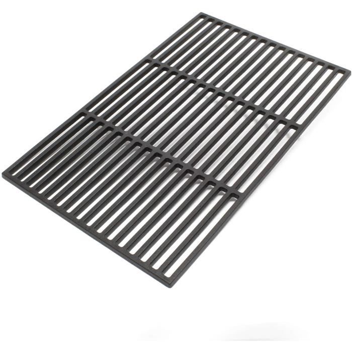 Grille De Cuisson Barbecue RUECAB 60x40cm Acier Chromé Avec Poignées Bois - Idéale Pour Barbecue Et Fumoir