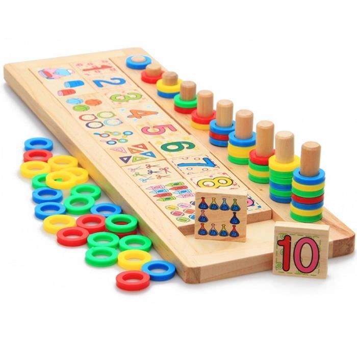 marque generique - puzzle éducatif en bois pour enfants puzzle jouet  éducatif - chiffres et trafic - Jeux d'éveil - Rue du Commerce